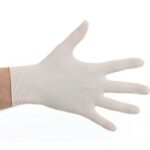Latex Handschoen - Poedervrij maat M -  doos 100 stuks
