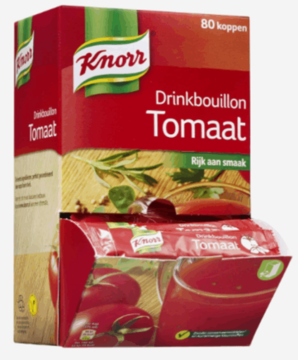 Knorr drinkbouillon tomaat (80 zakjes) - Afbeelding 1