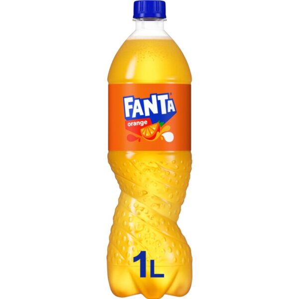Fanta Orange 1,0 liter fles x 12 stuks (krat) - Afbeelding 1