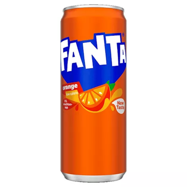 Fanta Orange blik 24 x 0,33 liter - Afbeelding 1