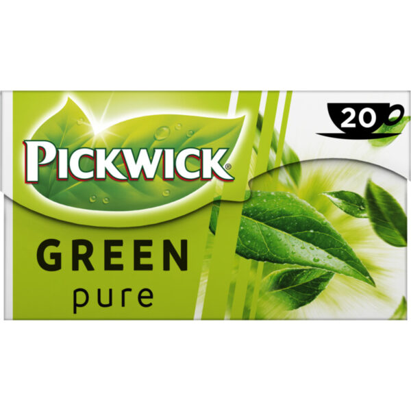 Pickwick thee - Groene thee - Puur 4 x 20 stuks - Afbeelding 1