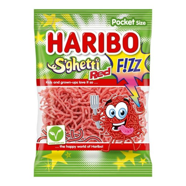 Haribo zakje - Spaghetti Fizz (28 x 70 gram) - Afbeelding 1