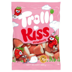 Trolli Kiss Aardbei 100 gram - 22 stuks