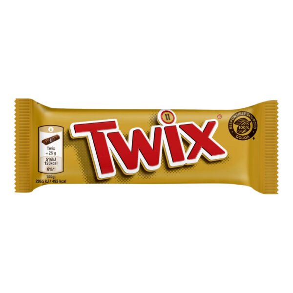 Twix single - 25 stuks - Afbeelding 1