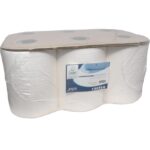 Handdoekrol euromotion wit - 140m x 24cm - 6 stuks