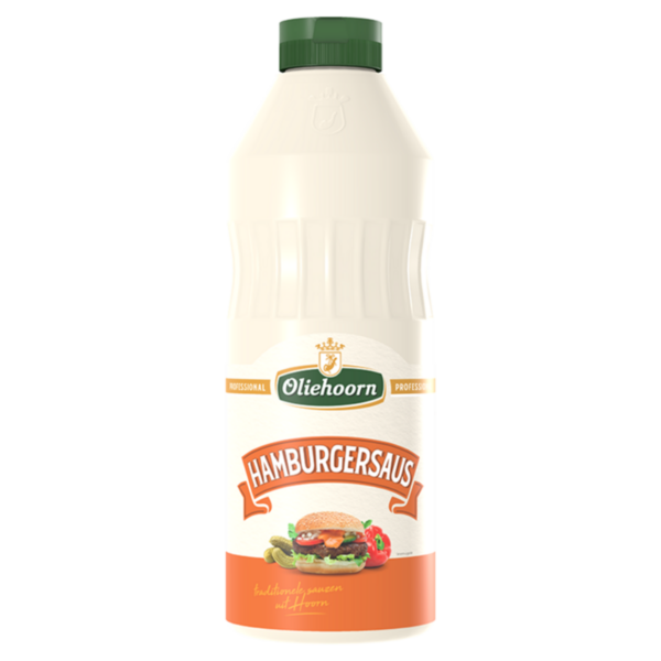 Oliehoorn Hamburgersaus tube 900 ml - Afbeelding 1