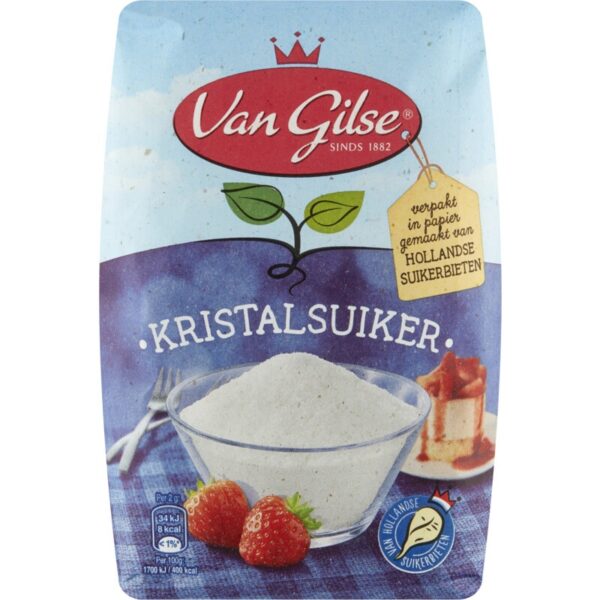 Van Gilse - kristalsuiker 10 x 1,0 kg - Afbeelding 1