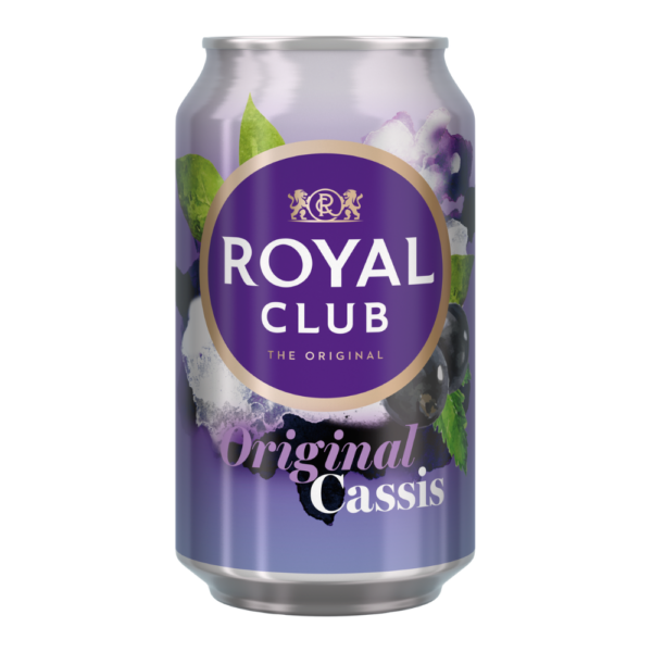Royal Club Cassis blik 24 x 0,33 liter - Afbeelding 1