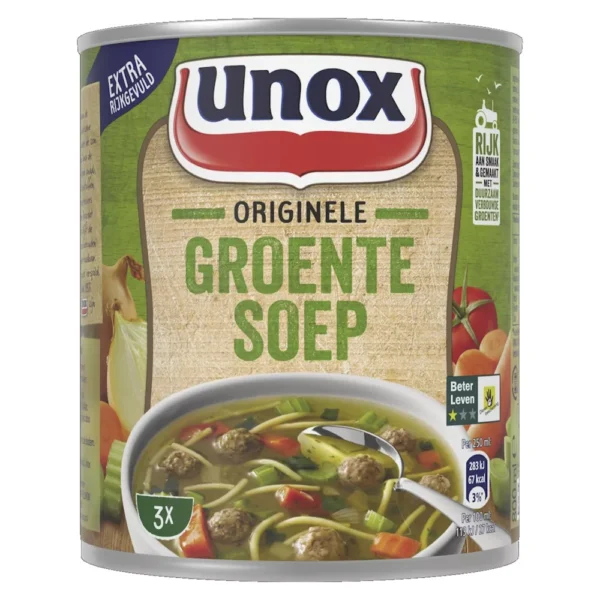 Unox Groentensoep blik 6 x 800ml - Afbeelding 1