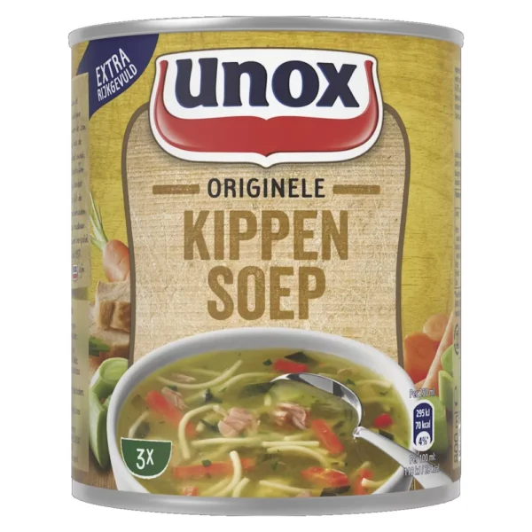Unox Kippensoep blik 12 x 800ml - Afbeelding 1