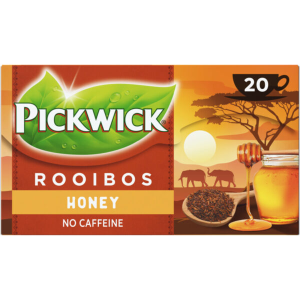 Pickwick thee - Rooibos - Honing 4 x 20 stuks - Afbeelding 1