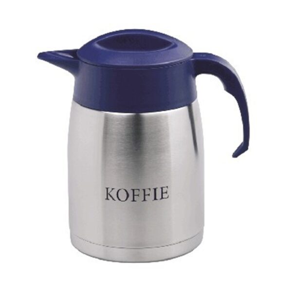 Thermoskan RVS 1,2 liter - Koffie (Blauw) - Afbeelding 1