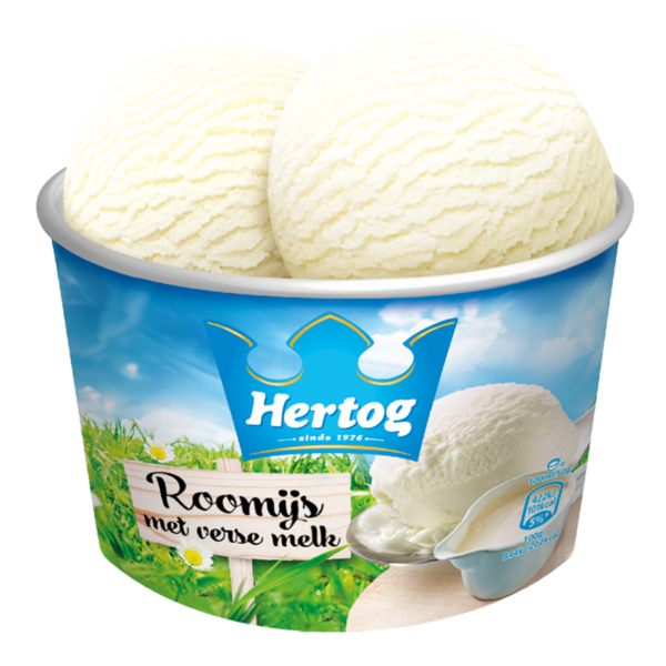 Hertog Roomijsbeker 24 x 100 ml - Afbeelding 1