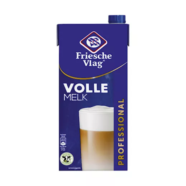 Friesche Vlag - LangLekker Volle melk 12 x 1,0 liter - Afbeelding 1