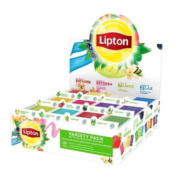 Lipton Tea - Assortibox Feel Good Selection - 180 stuks - Afbeelding 1