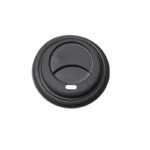 Deksel zwart 150/180ml 70,3mm tbv kartonnen beker 1000 stuks