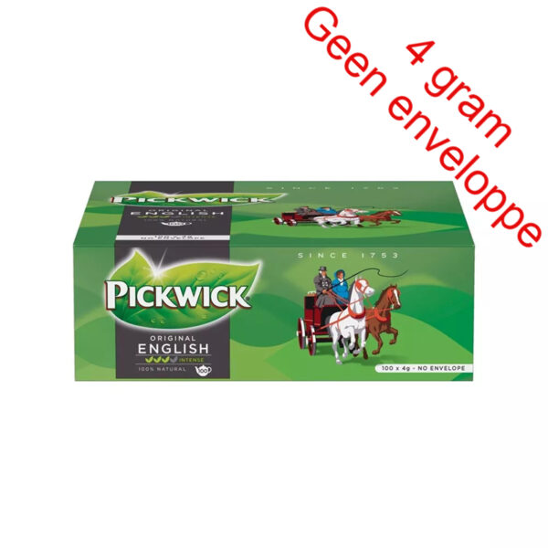 4 grams Pickwick thee - Original - English 100 stuks zonder enveloppe - Afbeelding 1