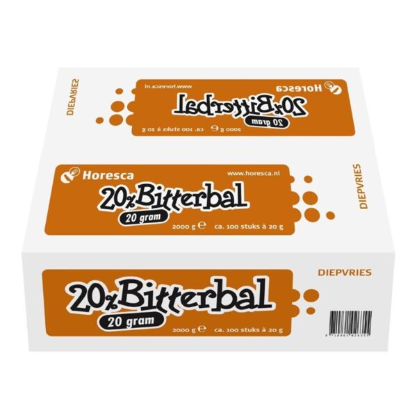 Horesca 20% Bitterbal 100 x 20 gram - Afbeelding 1
