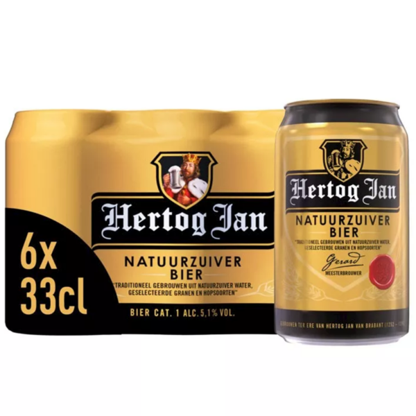 Hertog Jan blik 6 x 4 x 0,33 liter - Afbeelding 1