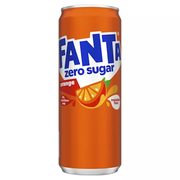 Fanta Orange Zero blik 24 x 0,33 liter - Afbeelding 1