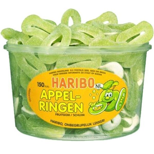 Haribo silo - Appelringen 150 stuks - Afbeelding 1
