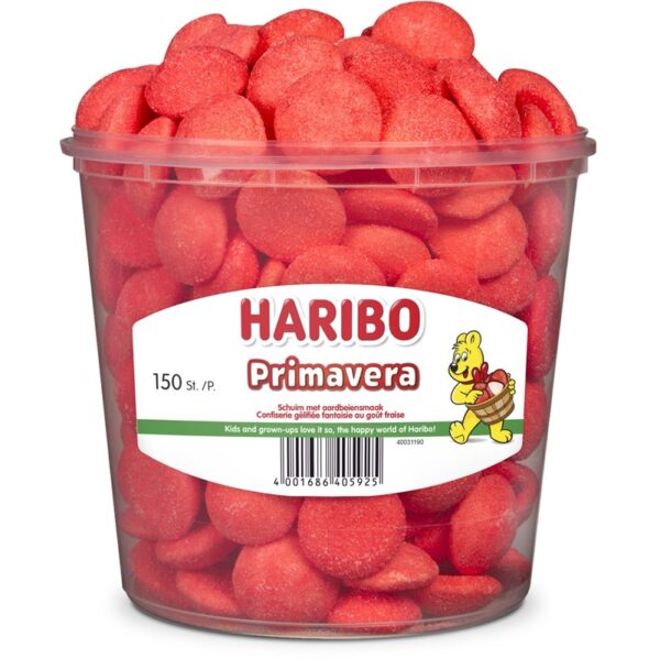 Haribo silo - Schuim aardbeien 150 stuks - Afbeelding 1