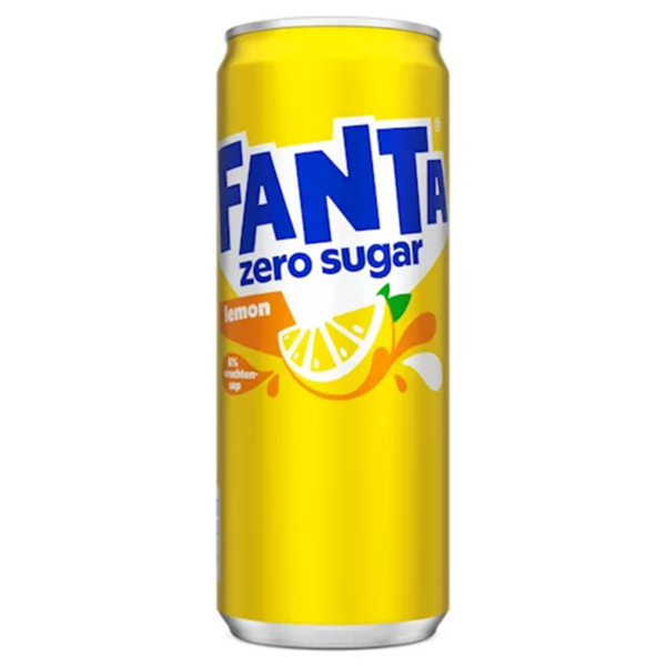 Fanta Lemon Zero blik 24 x 0,33 liter - Afbeelding 1
