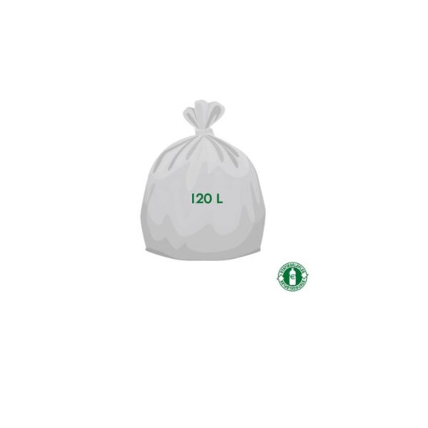 Statiegeld Nederland mini bag 120 liter 80x110 x12 stuks + sluit strips - Afbeelding 1
