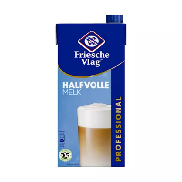 Friesche Vlag - LangLekker Halfvolle melk 12 x 1,0 liter - Afbeelding 1