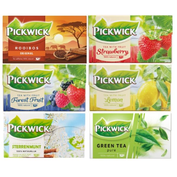 Top 6 pickwick Pickwick thee - Assorti - 6 x 20 zakjes - TOP 6 - Afbeelding 1