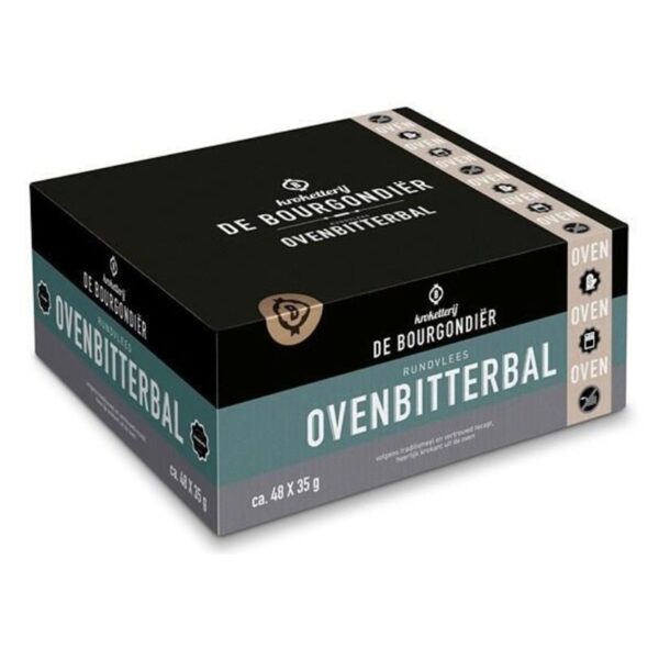 De Bourgondiër rundvlees ovenbitterbal 48 x 35 gram - Afbeelding 1