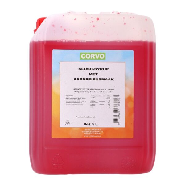 Slush siroop - Aardbei 5,0 liter - Afbeelding 1