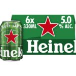 Heineken blik 6 x 4 x 0,33 liter