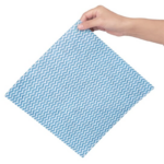 Schoonmaakdoekjes blauw op rol - 25 x 25 cm - 300 stuks