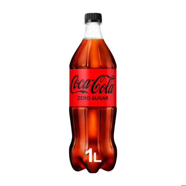 Coca Cola Zero 1,0 liter fles x 12 stuks (krat) - Afbeelding 1