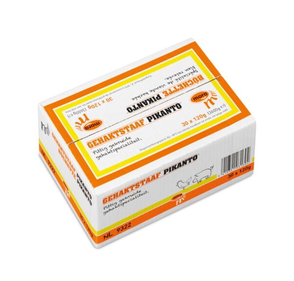 Gehaktstaaf pikanto 30 x 120 gram - Afbeelding 1