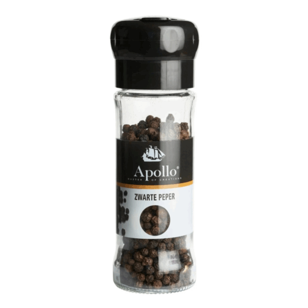 Apollo Zwarte peper molen 6 x 45 gram - Afbeelding 1