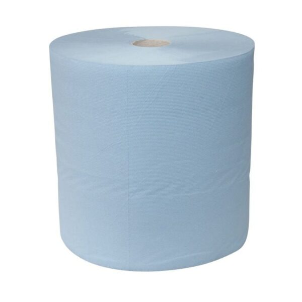 Industrierol zwaar blauw 3 laags 37cm x 380 meter - Afbeelding 1