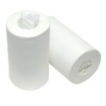 Mini Poetsrol 1 laags coreless 120m x 20cm cellulose 12 stuks