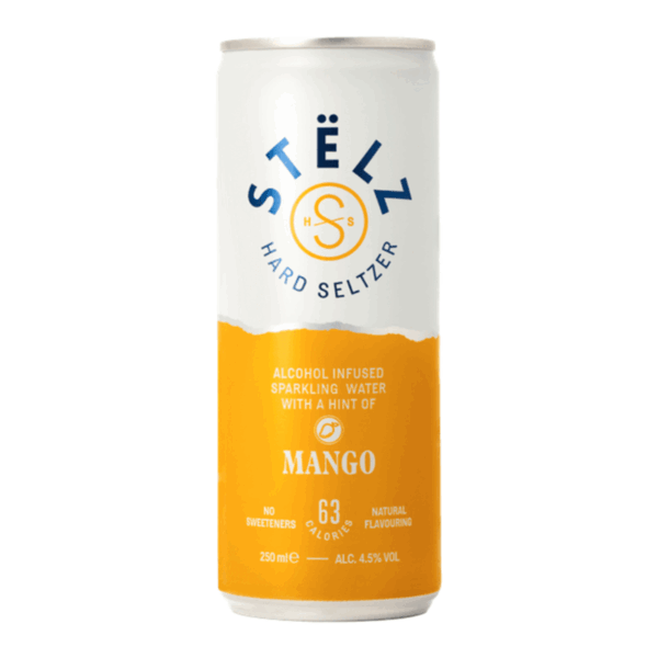 Stelz - Hard Seltzer Mango 4,5% - 12 x 0,25 liter - Afbeelding 1