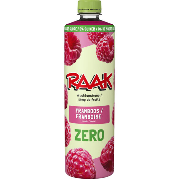 RAAK Zero Limonade siroop - Framboos  6 x 750 ml - Afbeelding 1